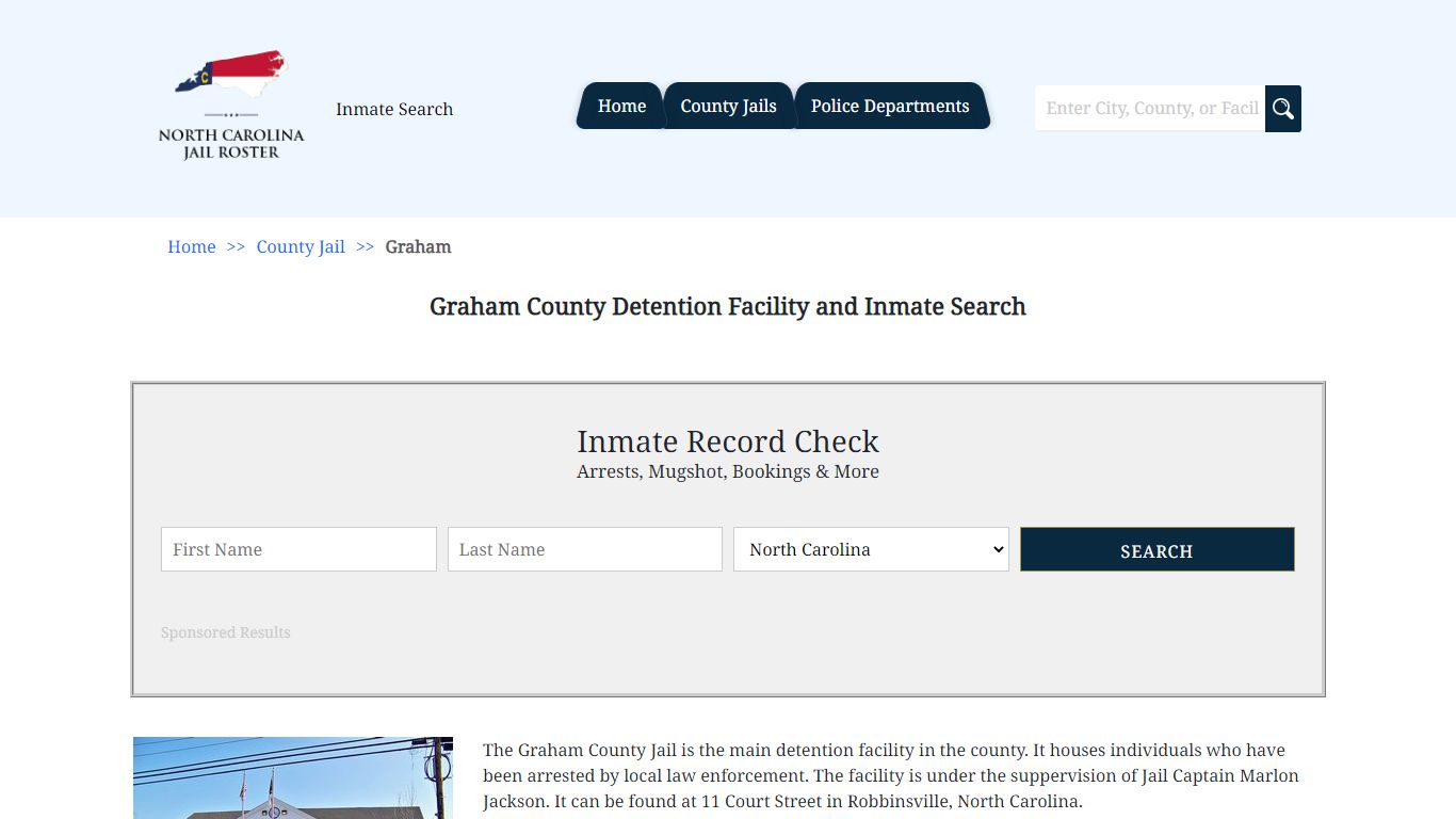 Graham County Detention Facility and Inmate Search